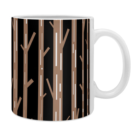Lisa Argyropoulos Modern Trees Black Coffee Mug