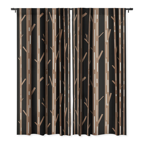 Lisa Argyropoulos Modern Trees Black Blackout Non Repeat