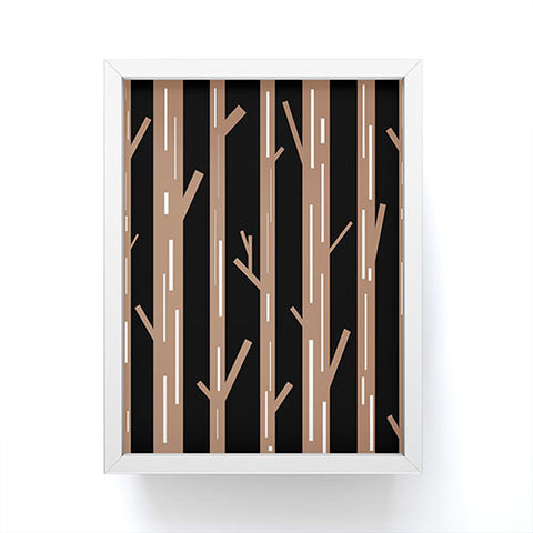Lisa Argyropoulos Modern Trees Black Framed Mini Art Print