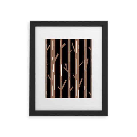 Lisa Argyropoulos Modern Trees Black Framed Art Print