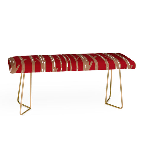 Lisa Argyropoulos Modern Trees Red Bench