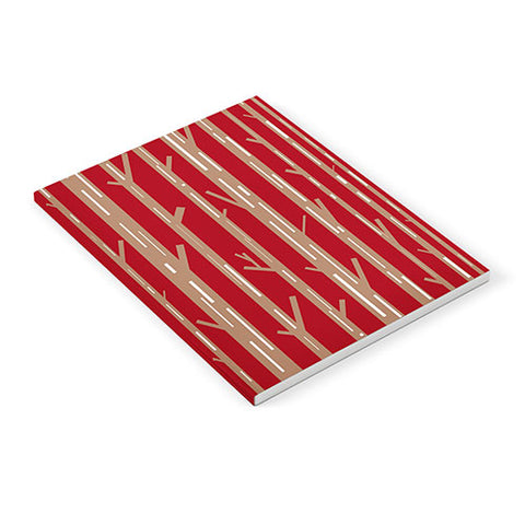 Lisa Argyropoulos Modern Trees Red Notebook