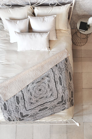 Lisa Argyropoulos Mono Melt Kaleido Fleece Throw Blanket
