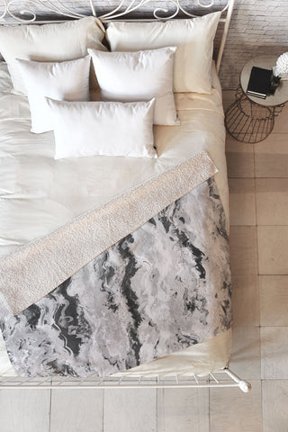 Lisa Argyropoulos Mono Melt Fleece Throw Blanket