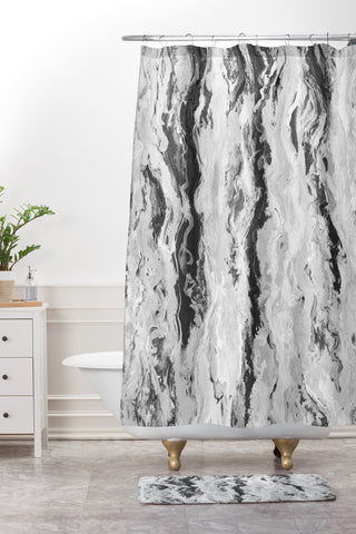 Lisa Argyropoulos Mono Melt Shower Curtain And Mat
