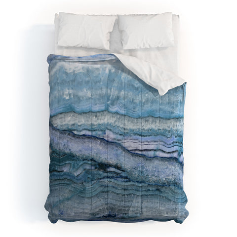 Lisa Argyropoulos Mystic Stone Aqua Blue Comforter