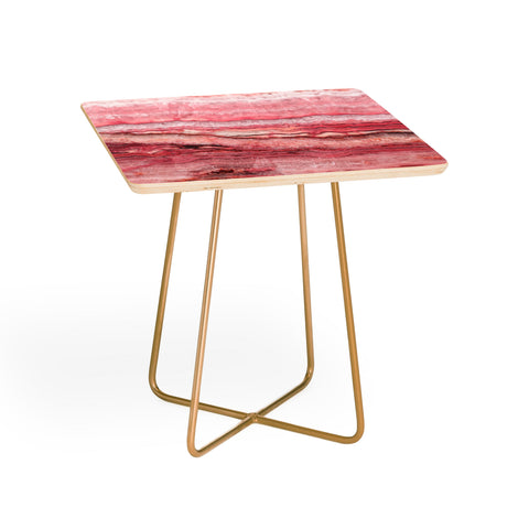 Lisa Argyropoulos Mystic Stone Blush Square Side Table