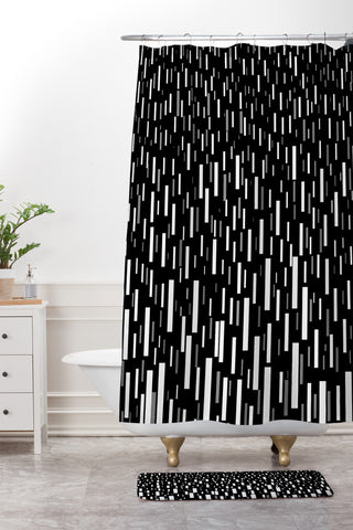 Lisa Argyropoulos Night Terrential Shower Curtain And Mat