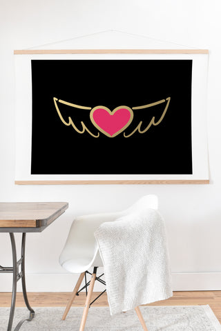 Lisa Argyropoulos On Golden Wings of Love Art Print And Hanger