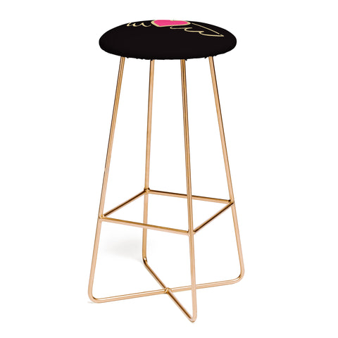 Lisa Argyropoulos On Golden Wings of Love Bar Stool