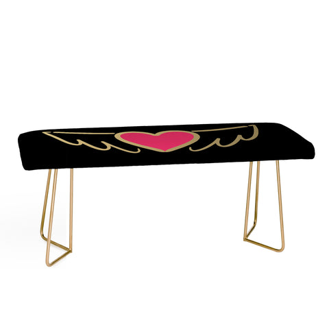 Lisa Argyropoulos On Golden Wings of Love Bench