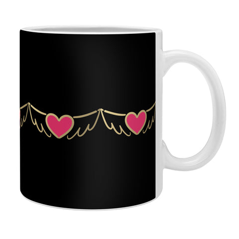 Lisa Argyropoulos On Golden Wings of Love Coffee Mug