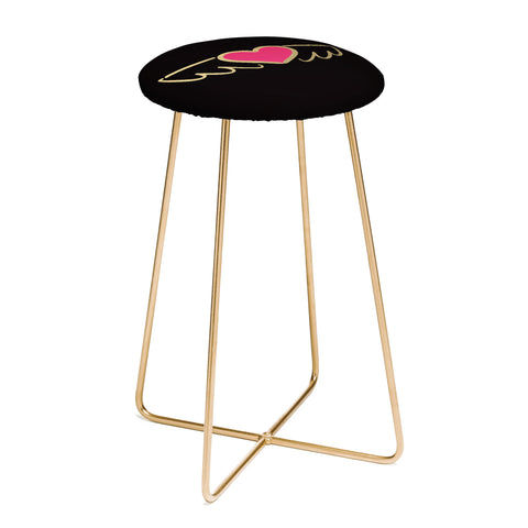 Lisa Argyropoulos On Golden Wings of Love Counter Stool