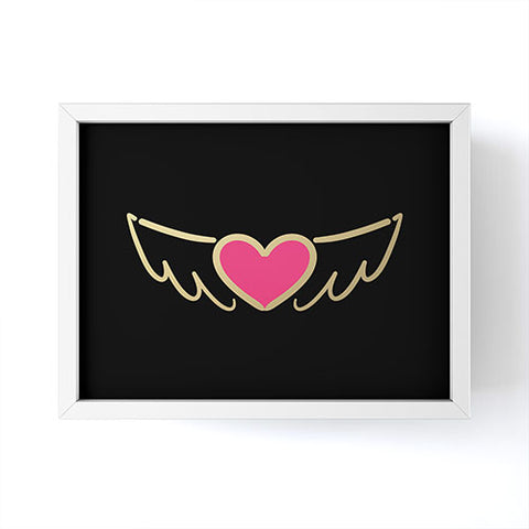 Lisa Argyropoulos On Golden Wings of Love Framed Mini Art Print