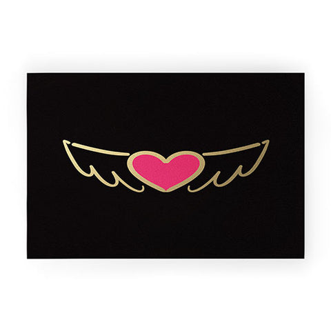 Lisa Argyropoulos On Golden Wings of Love Welcome Mat