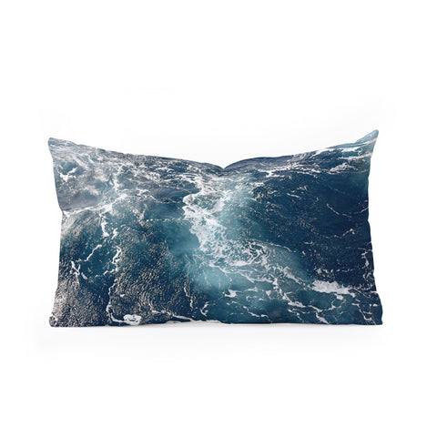 Lisa Argyropoulos Pacific Teal Oblong Throw Pillow