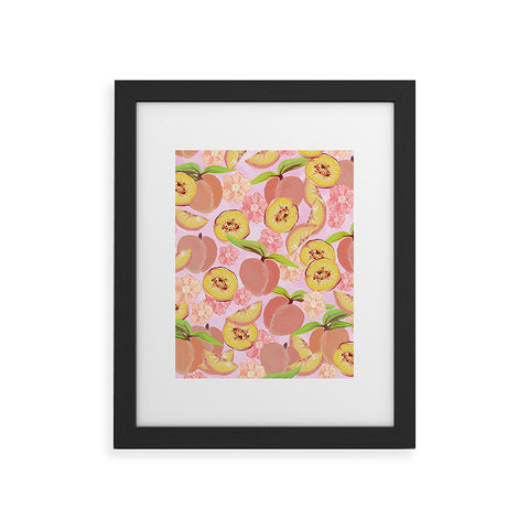 Lisa Argyropoulos Peaches On Pink Framed Art Print