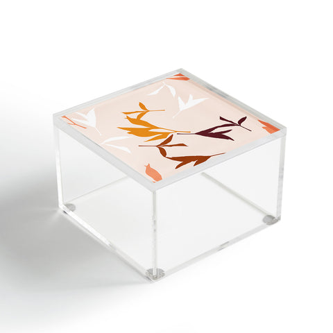 Lisa Argyropoulos Peony Leaf Silhouettes Acrylic Box
