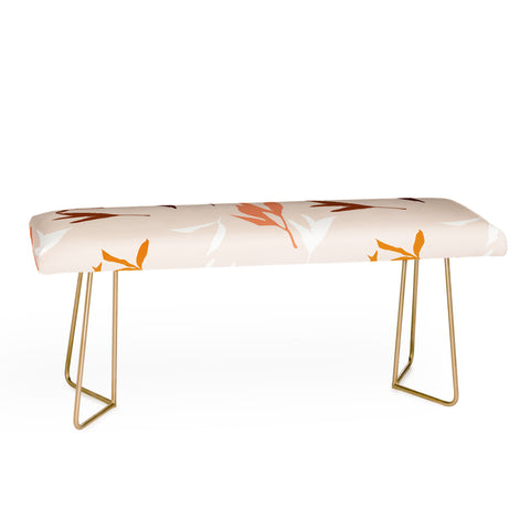 Lisa Argyropoulos Peony Leaf Silhouettes Bench