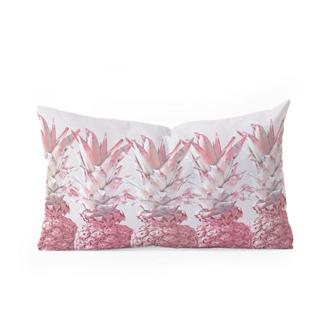 Lisa Argyropoulos Pineapple Blush Jungle Oblong Throw Pillow