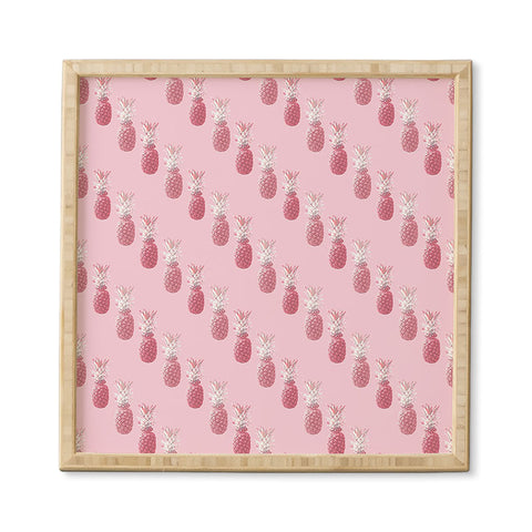 Lisa Argyropoulos Pineapple Blush Rose Framed Wall Art