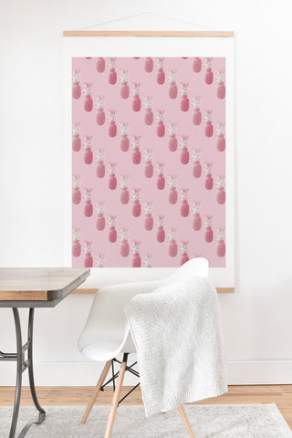 Lisa Argyropoulos Pineapple Blush Rose Art Print And Hanger