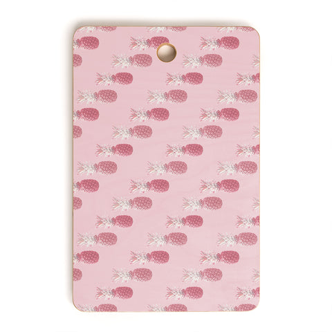 Lisa Argyropoulos Pineapple Blush Rose Cutting Board Rectangle