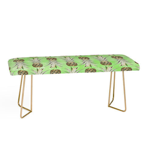 Lisa Argyropoulos Pineapple Jungle Green Bench