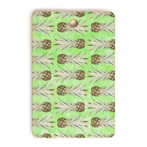 Lisa Argyropoulos Pineapple Jungle Green Cutting Board Rectangle