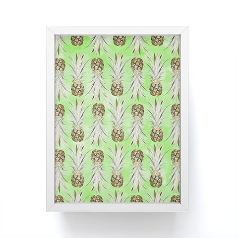 Lisa Argyropoulos Pineapple Jungle Green Framed Mini Art Print