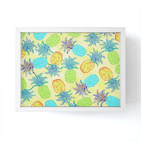 Lisa Argyropoulos Pineapple Pandemonium Yellow Framed Mini Art Print