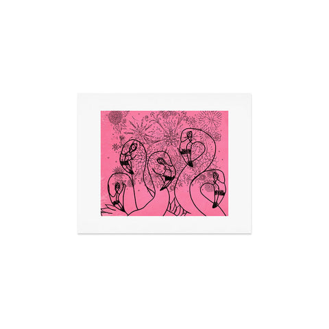 Lisa Argyropoulos Pink Flamingos Art Print