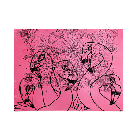 Lisa Argyropoulos Pink Flamingos Poster