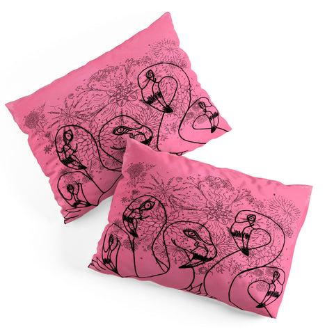 Lisa Argyropoulos Pink Flamingos Pillow Shams