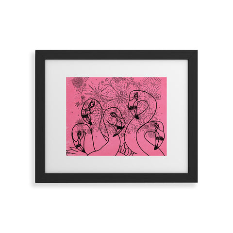 Lisa Argyropoulos Pink Flamingos Framed Art Print