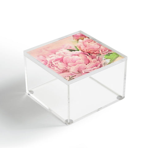 Lisa Argyropoulos Pink Peonies Acrylic Box