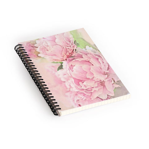 Lisa Argyropoulos Pink Peonies Spiral Notebook