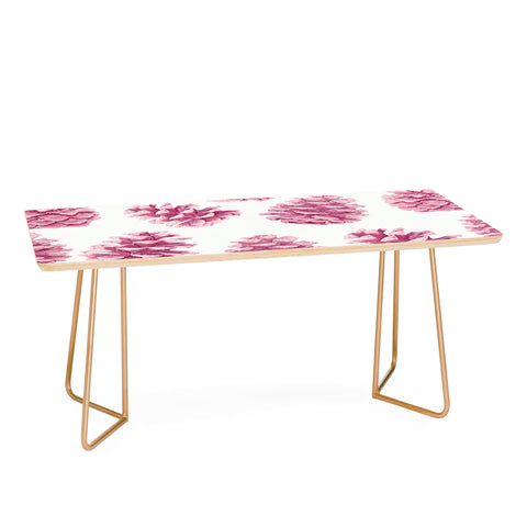 Lisa Argyropoulos Pink Pine Cones Coffee Table