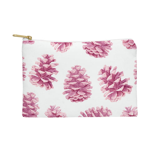 Lisa Argyropoulos Pink Pine Cones Pouch