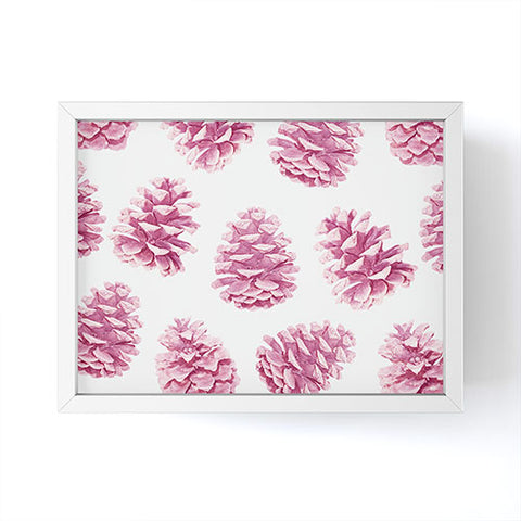 Lisa Argyropoulos Pink Pine Cones Framed Mini Art Print
