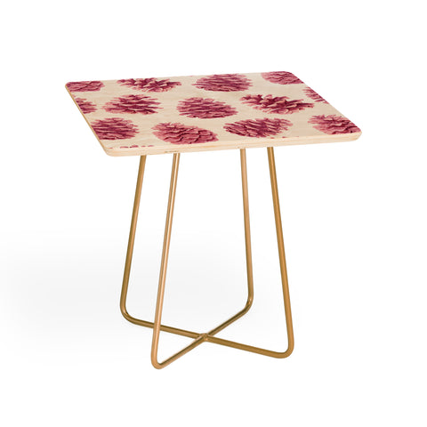 Lisa Argyropoulos Pink Pine Cones Side Table