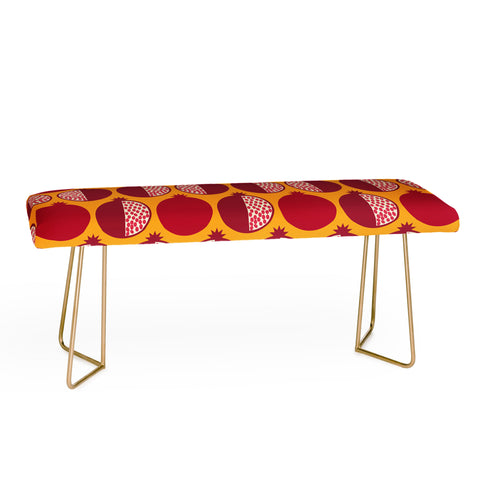 Lisa Argyropoulos Pomegranate Line Up II Bench
