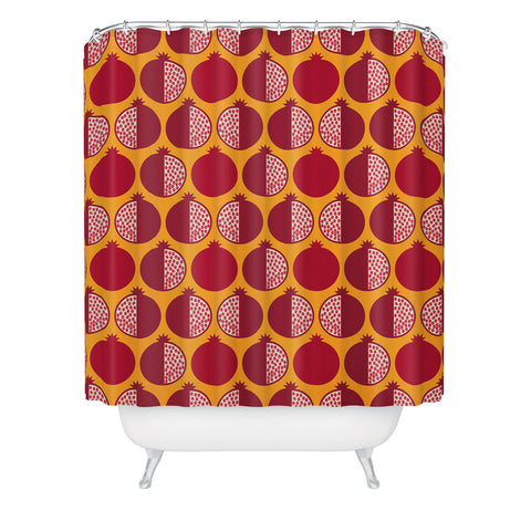 Lisa Argyropoulos Pomegranate Line Up II Shower Curtain