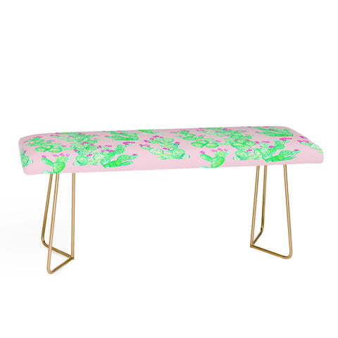 Lisa Argyropoulos Prickly Pear Spring Pink Bench