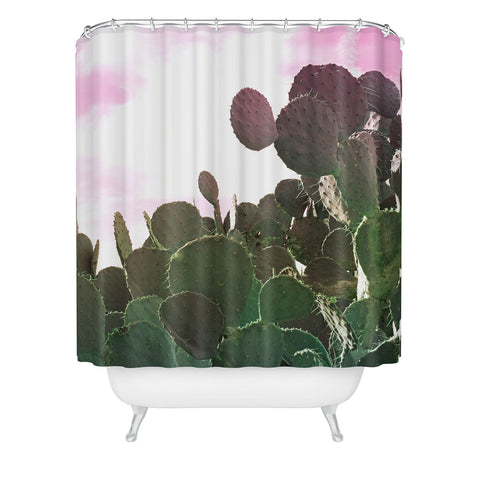 Lisa Argyropoulos Prickly Pink Shower Curtain