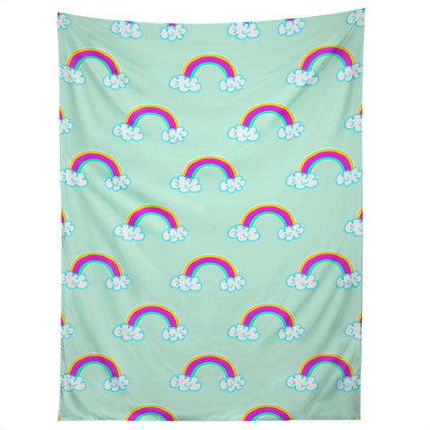Lisa Argyropoulos Rainbows Mint Tapestry
