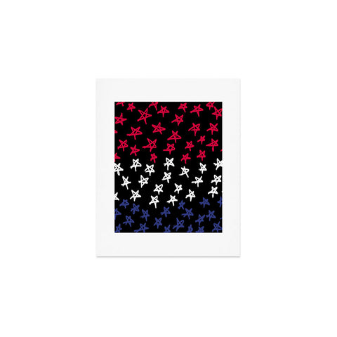 Lisa Argyropoulos Red White And Blue Stars Night Art Print
