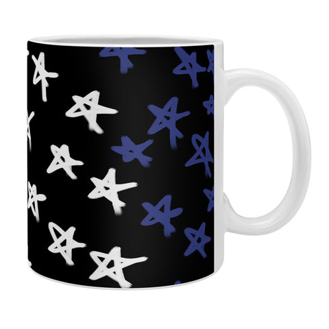 Lisa Argyropoulos Red White And Blue Stars Night Coffee Mug