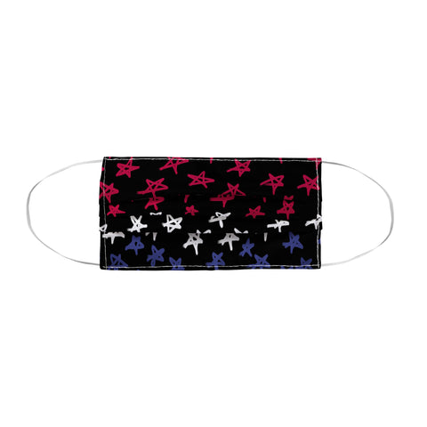 Lisa Argyropoulos Red White And Blue Stars Night Face Mask