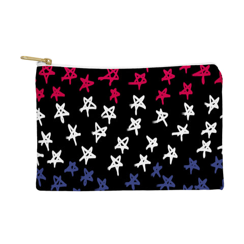 Lisa Argyropoulos Red White And Blue Stars Night Pouch